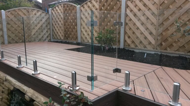 Glass Fence, Trex Decking