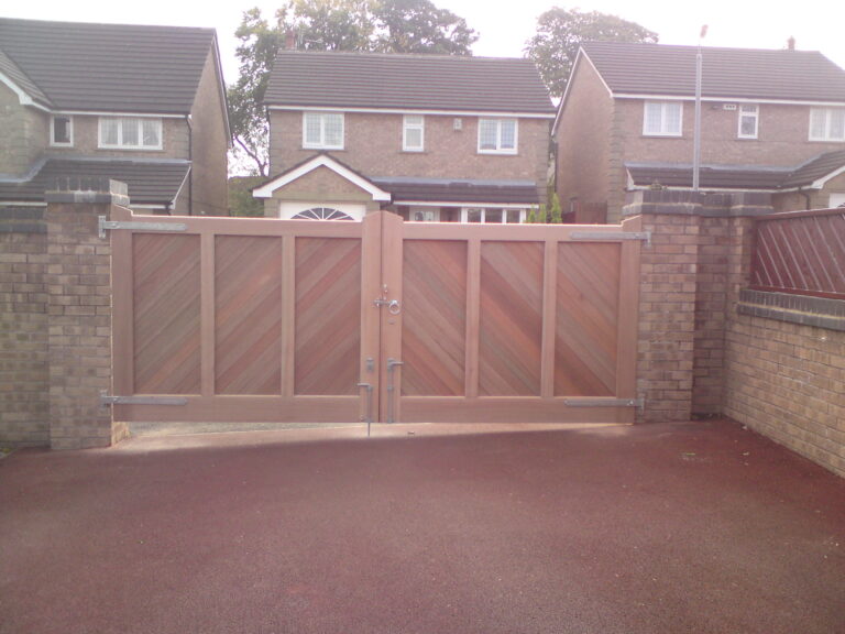 Pair Hardwood Gates